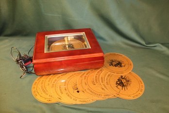 Electric Music Box W/chimes, 7' Disc, 12x10x4', Working   (294)