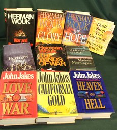 10 Books - John Jakes, Herman Wouk   (295)