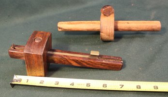 2 Antique Marking Gauges - One Rosewood (Kettle) & Sheffield  (29)