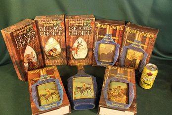 Vintage 8 Beam Collectable Bottles - Beams Choice Collector's Edition, #iII & XI   (303)