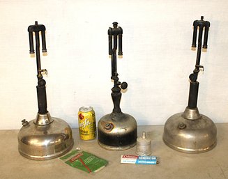 3 Coleman Quick Lite Lanterns W/filter, Generator & 2 Mantles   (304)