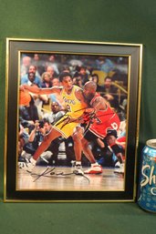 Michael Jordan & Kobe Bryant Signed Framed Photo, 8x10'  (Unverified)  (30)