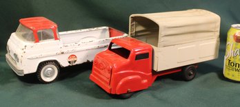 Vintage Nylint Toy Pick Up Truck & Unmarked Antique Canvas Top Truck  (314)