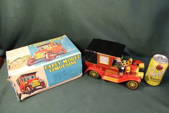 Early Model Limousine Battery Operated Metal Multi Action Model Toy Car By Alps, Japan   (31)