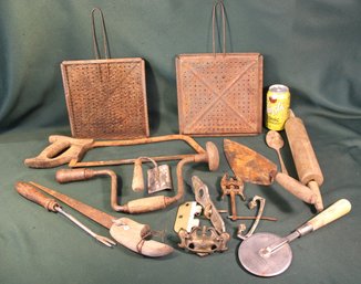 Assorted Antique Hand Tools & Antique Kitchen Tools  (322)