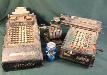 Victor & Monroe Adding Machines & Lloyd's Bond Co. Check Writer  (326)