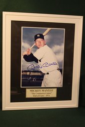 Mickey Mantle Signed Framed Photo,8x10' Yankees Collectibles (Unverified)  (33)