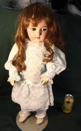 Antique Dressed Multi Jointed Sleepy Eye German Doll, Handwerck Halbig 69-12X, 24'H   (340)