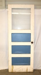 Antique 75 Year Old Door With Window, 29x77'H   (340)