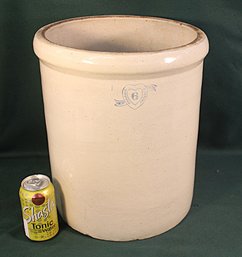 Panama Pottery Stoneware 6 Gallon Crock, No Lid, 13x15'H   (344)