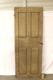 300 Year Old Raised Panel Wood Door W/Mortice & Tenon Joinery, 29x75'H   (345)