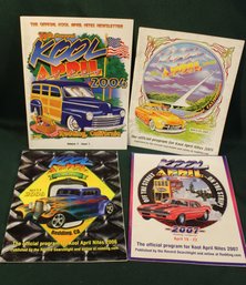 4 Official Programs From Cool April Nights Events - 2004, 2005, 2006 & 2007  (350)
