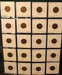Group Of 20 Lincoln Head Pennies - 1923S-1928  (35)