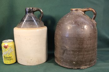 Antique 2 Stoneware Jugs, 12'H    (360)