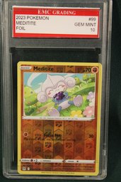 Meditite Pokemon Gem 10 Graded Card  (36)