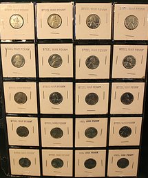 Group Of 20 Steel War Pennies - 1943  (36)