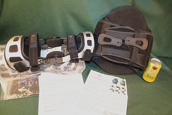 2 Therapeutic Knee Braces And Back Brace  (376)