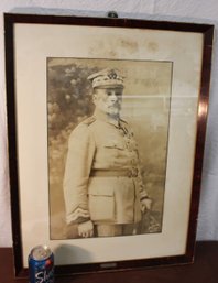 Framed 1934 B/W Photo, Jozef Haller, Polish General21x27'H  (380)