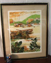 Framed Nautical Print By Michael Beaumont, 95/275, 24x30'H  (382)