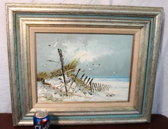 Framed Oil On Canvas, Signed, 24x21'H  (383)