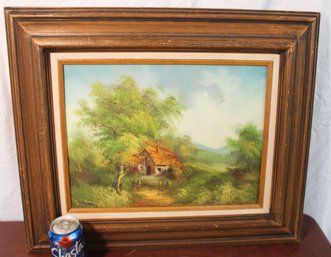 Framed Pastoral Oil On Canvas, Signed  Percy, 24x20'H  (384)