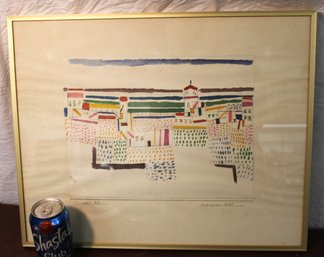 Framed Watercolor(?), 20x16'H  (388)