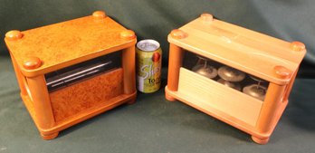 Vintage 2 Wooden Falling Rain Nature Chimes  (389)