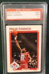 Magic Johnson Mint 9 Graded Card, Lakers  (Unverified) (38)