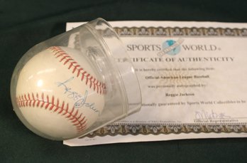 Signed  Baseball - Reggie Jackson W/COA (Unverified)  (390)