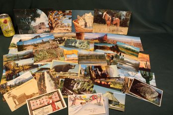 Over 40 Regular Size Postcards & 19 Large Format Postcards, All Western Scenes  (395)
