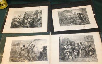 8 19th Century Steel Historical Engravings, 10x6'   (396)