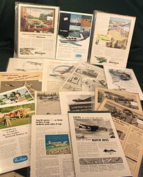Ephemera: Vintage Aeronautical Magazine Tear Sheets  (398)