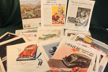 Ephemera:  Vintage Automotive Magazine Tear Sheets   (399)
