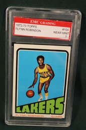 Flynn Robinson LA  Lakers Vintage Basketball, NM7 Graded Card, NBA (Unverified) (39)
