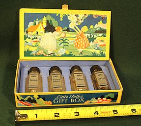 Unusual 'Little Folks ' Gift Box From Avon W/4 Bottles, 6'x 3'  (3)