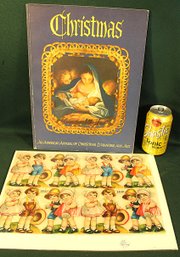 Ephemera: Antique German Cut Outs & Vintage  Christmas Book, 1966   (400)