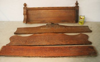 4 Oak Back Splashes, 28-36' Long  (402)