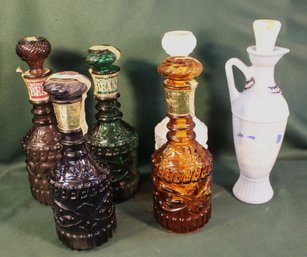 6 Vintage Jim  Beam Liquor Bottles  (405)