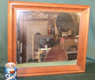 Wood Framed Mirror, 19x17'h  (406)