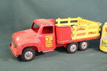 Antique Buddy L Cattle Transport Toy Truck, 14' Long  (40)