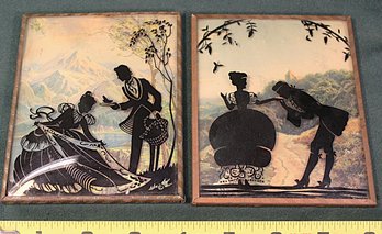 Antique 2 Small Silhouettes, 4x5'  (416)