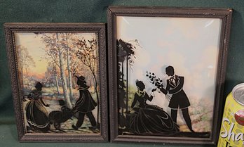 2 Large Silhouettes, 6x8' & 7x9'   (418)