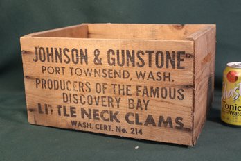 Antique Johnson & Gunstone Wooden Box, 13x10x8'H   (41)