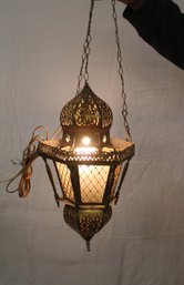 Hanging Moorish Electric Light, 17'H   (424)
