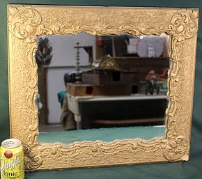 Ornate Framed Mirror, Piece Of Gesso Missing In Corner, 22x19   (46)