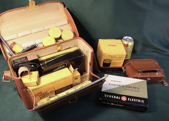 Antique Photographic  Equipment & Leather Case - Kodak, GE, More   (48)