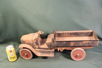 Antique Buddy L 1920s Toy Dump Truck, Pressed Steel, Chain Action  (51)