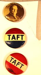 Antique Taft For President Pin Back Political Buttons   (54)