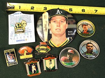 Baseball Pin Back Buttons & More  (61)