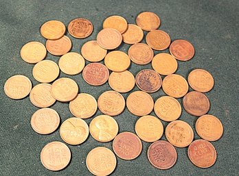 US 40 'P' Wheat Pennies (70)